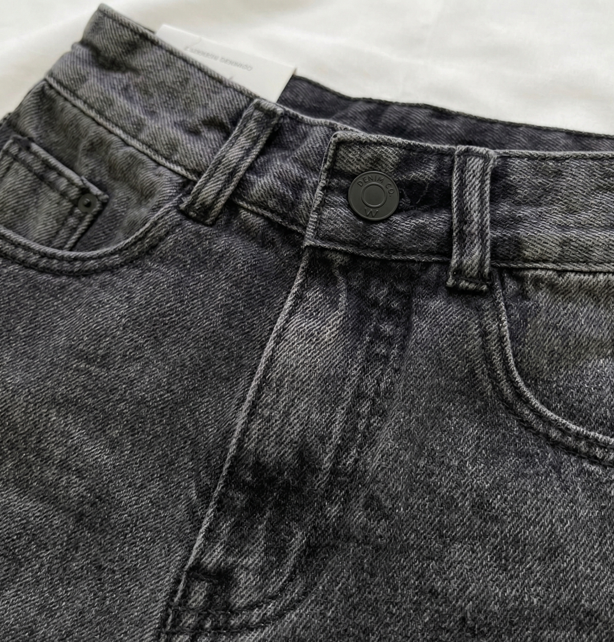 Short Denim Black Dust