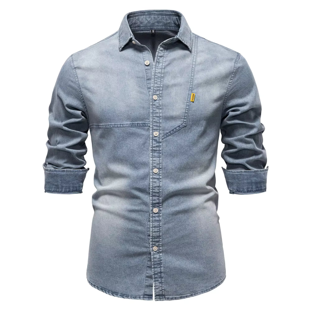 Camisa Linear Denim