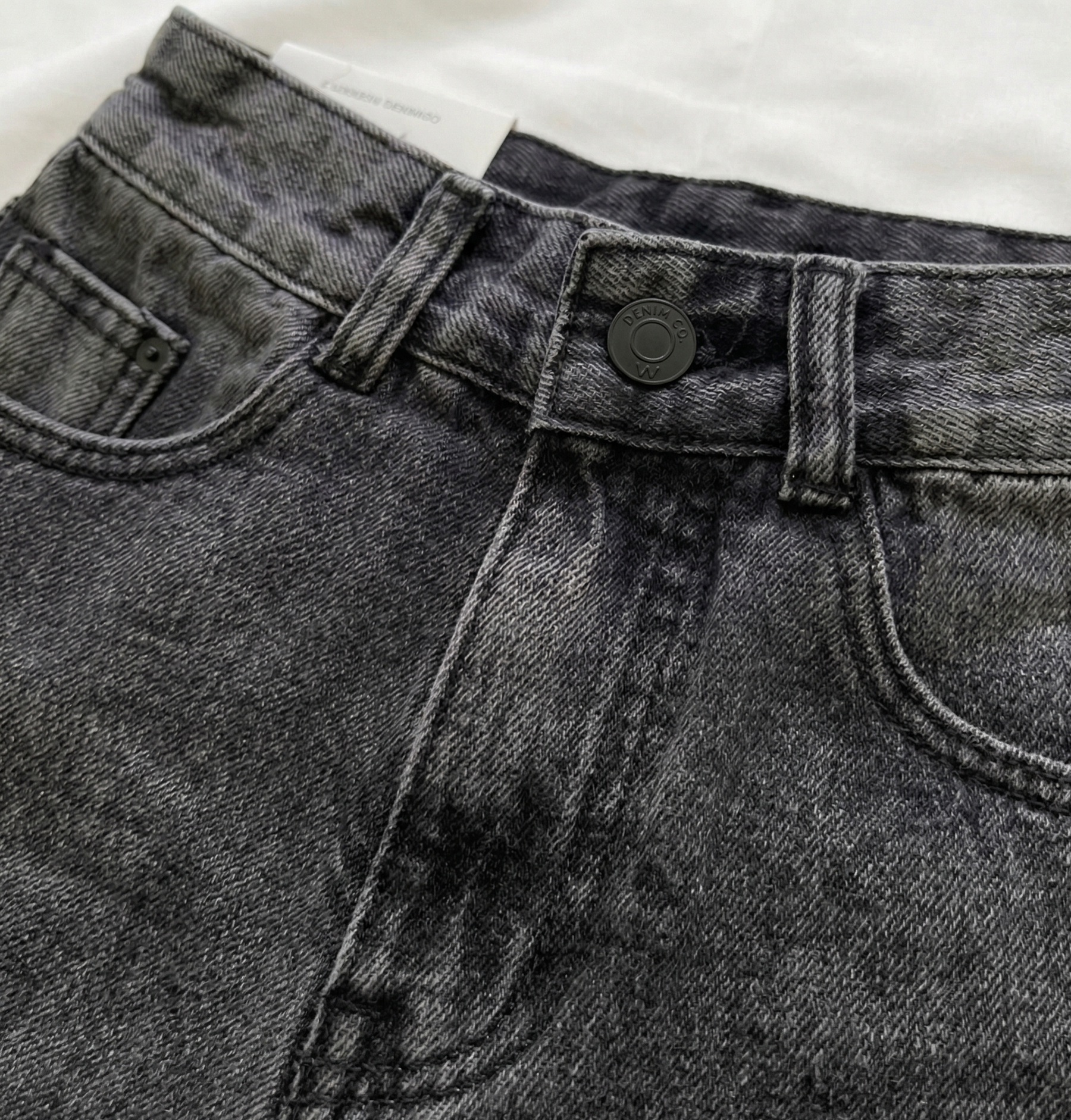Short Denim Black Dust