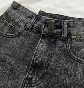 Short Denim Black Dust