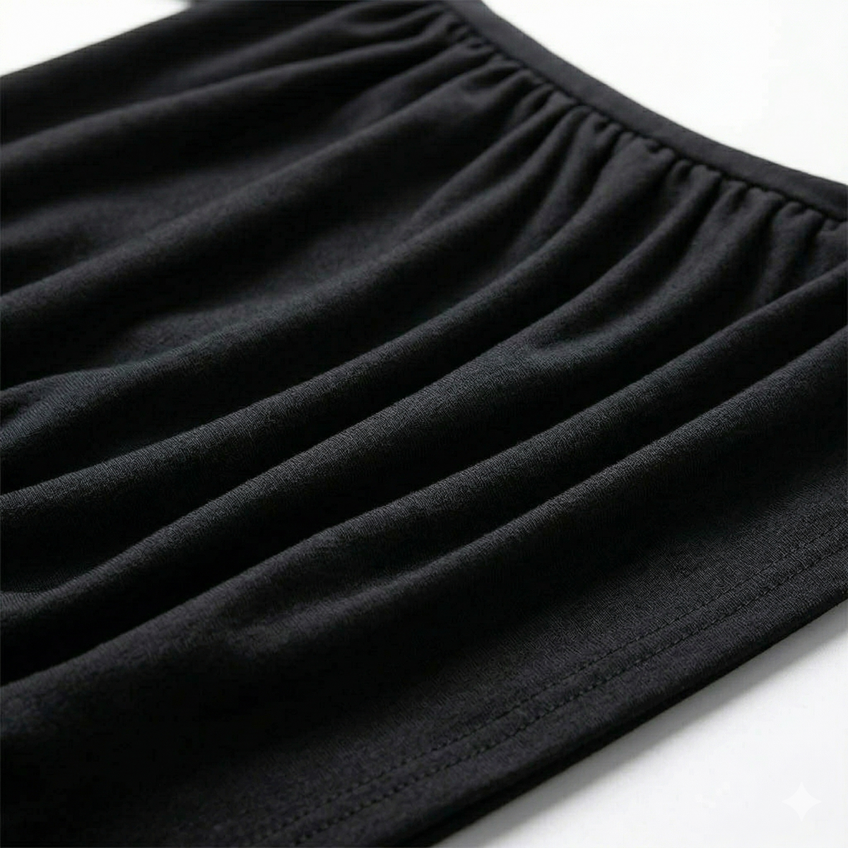 Cropped Midnight Black