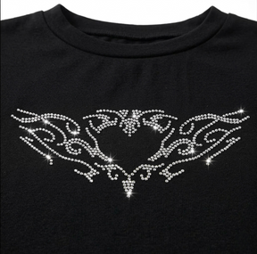 Cropped Midnight Glow Preto