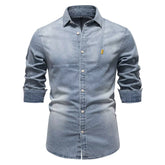 Camisa Linear Denim
