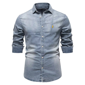 Camisa Linear Denim
